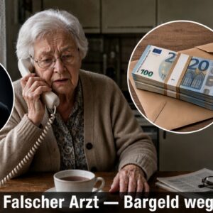 Falscher Arzt Erfurt: Silhouette und Bargeld auf dem Küchentisch