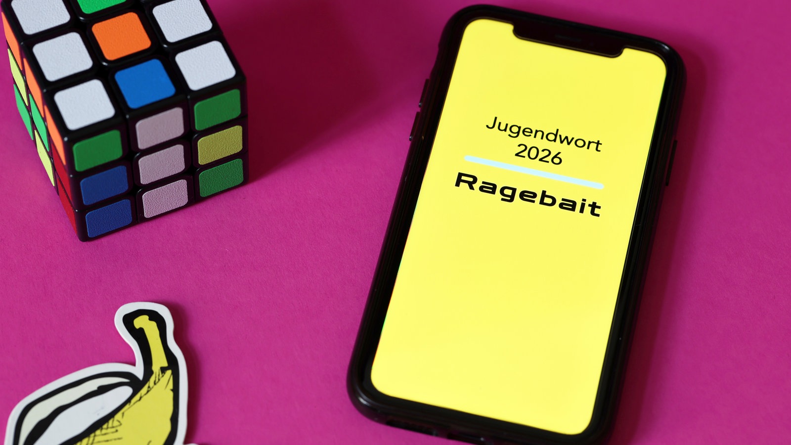 Jugendwort 2026 Ragebait Smartphone